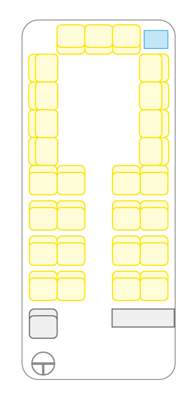 中型バス 座席配列表