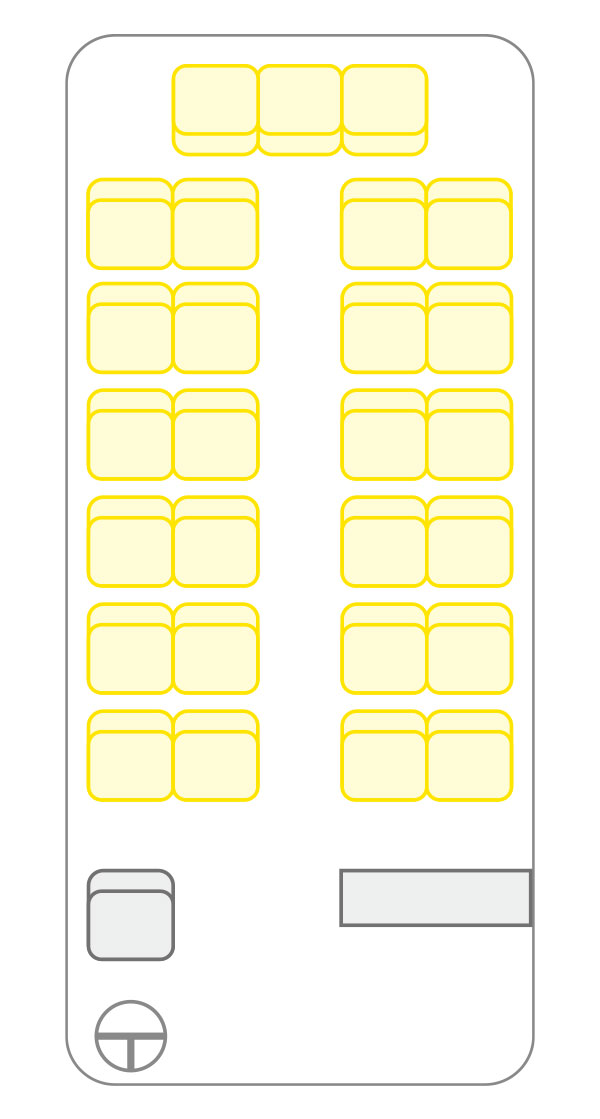 中型バス 座席配列表